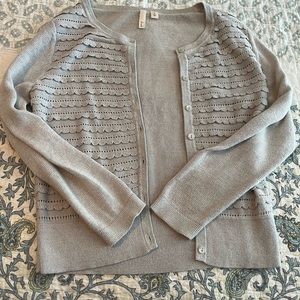 Frenchi Cardigan with Lace Details - Medium